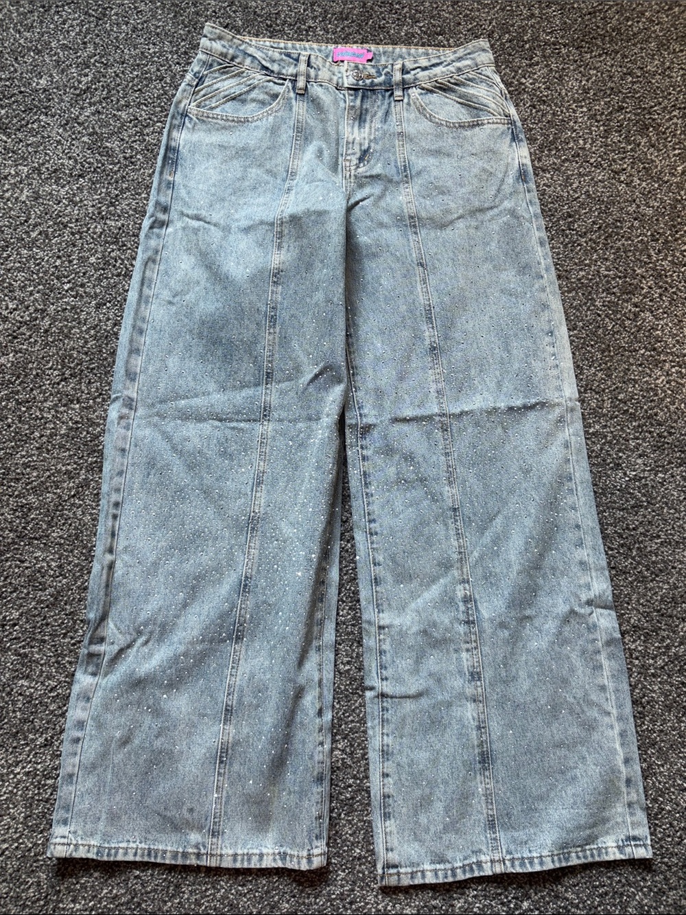 Edikted Rhinestone Jeans